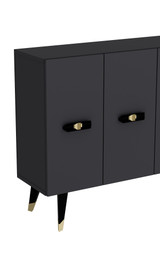 Konzola Quart V - Zlatna, Antracit