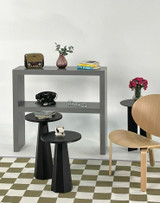 Set stolića za kavu Lilyum (57 + 47) - Crna