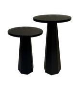 Set stolića za kavu Lilyum (57 + 47) - Crna