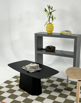 Stol za kavu Veliki ljiljan - crni