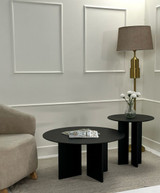 Set stolića za kavu Lav (45 + 42) - Crni