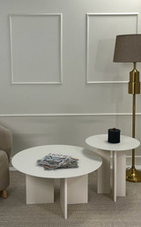 Set stolića za kavu Lav (45 + 42) - Krem