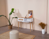 Komoda Nosač - Bijela, Hrast