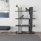 Polica za knjige Onno - crno, bijelo