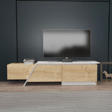 TV stalak Zonas - Safirni hrast, Bijela