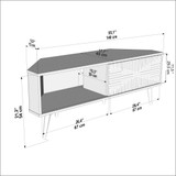 TV stalak Mora - Crna, Bijela