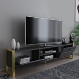 TV stalak Mila - Antracit, Zlatna
