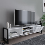 TV stalak Mora - Bijela, Crna TV stalak Mora - Bijela, Crna