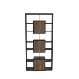 Polica za knjige Monaco - crna, svijetli orah Polica za knjige Monaco - crna, svijetli orah