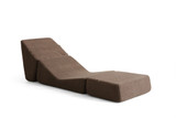 Kauč na razvlačenje s 1 sjedištem Origami Konvertibilni - Smeđi