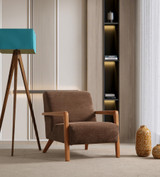 Stolica s krilom Lyke - Smeđa