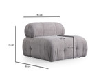 Sofa s jednim sjedištem Petite O1 - Svijetlosiva