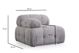 Sofa s jednim sjedištem Petite 1R - Svijetlosiva