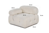 Sofa s jednim sjedištem Mjehurić L1 - Bež