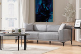 Sofa s 3 sjedala Petra 3 - Svijetlosiva