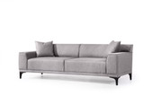 Sofa s 3 sjedala Petra 3 - Svijetlosiva