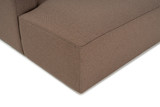 Sofa s jednim sjedištem Mora XL Chl lijevo - smeđe