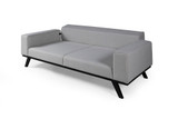Kauč na razvlačenje s 3 sjedišta Leon s 3 sjedala - svijetlo siva