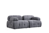 Sofa s 2 sjedala Petite 2 - Siva Sofa s 2 sjedala Petite 2 - Siva