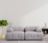 Sofa s 2 sjedala Petite 2 - Svijetlosiva