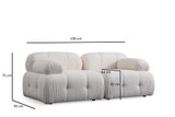 Sofa s 2 sjedala Petite 2 - Bijela