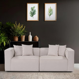 Sofa s 2 sjedala Mora XL 2 sjedala - ecru boja
