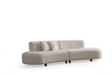 Kutna sofa Pars krema (1L + 1R) - Kut v2