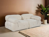 Sofa s 2 sjedala Dvosjed Bubble (L1-1R) - krem