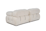Sofa s 2 sjedala Dvosjed Bubble (L1-1R) - krem