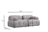 Kutna sofa Petite 2 - Svijetlosiva Kutna sofa Petite 2 - Svijetlosiva