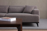 Sofa s 3 sjedala Jaguar 3 - Smeđa, Siva