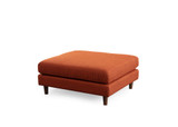 Kutna sofa Novi tulipan s pufom - narančasti
