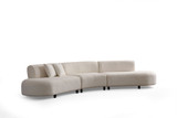 Kutna sofa Pars krema (L1 + 01 + 1R) - Kut v2