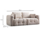 Sofa s 2 sjedala Amaris dvosjed - bež