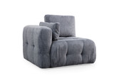 Sofa s 2 sjedala Amaris dvosjed - sivi