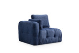Sofa s 2 sjedala Amaris dvosjed - tamnoplava boja