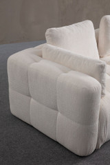 Sofa s 2 sjedala Amaris dvosjed - bijeli Sofa s 2 sjedala Amaris dvosjed - bijeli