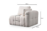 Sofa s 2 sjedala Amaris dvosjed - bijeli