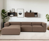 Kutna sofa Mora XL (ChlLeft-O1-1R) - Smeđa