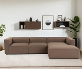 Kutna sofa Mora XL (L1-O1-ChlRight) - Smeđa