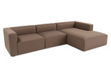 Kutna sofa Mora XL (L1-O1-ChlRight) - Smeđa