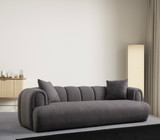 Sofa s 3 sjedala Puffy 3 Obična - Antracit
