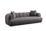 Sofa s 3 sjedala Puffy 3 Obična - Antracit