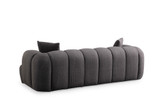 Sofa s 3 sjedala Puffy 3 Obična - Antracit