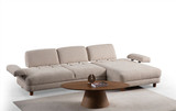 Kutna sofa na razvlačenje Lijep L kut desno - krem