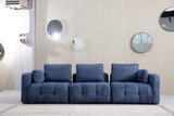 Sofa s 3 sjedala Amaris trosjed - tamnoplava boja