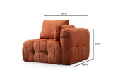 Sofa s 3 sjedala Amaris s 3 sjedala - narančasti