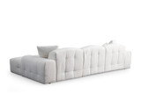 Kutna sofa Pescara kut desno (L2-Chl) - bijela