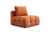 Kutna sofa Amaris 3 sjedala s torbicom - narančasta