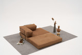 Sofa s 2 sjedala Udobnost - Smeđa v2